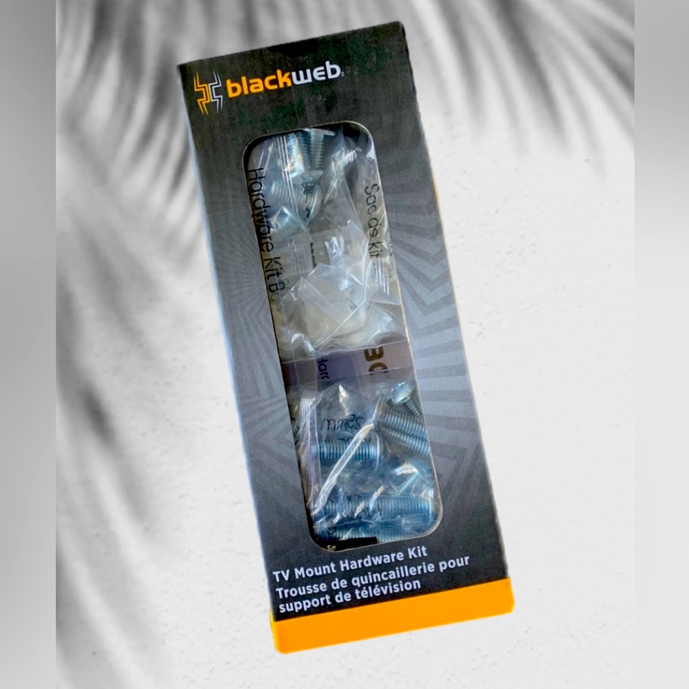 Tv Wall Mount Hardware Kit BlackWeb